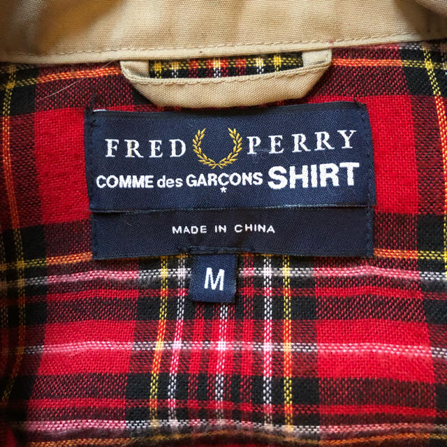 FRED PERRY(フレッドペリー)のCOMME des GARCONS x FREDPERRY ハリントンジャケット メンズのジャケット/アウター(ナイロンジャケット)の商品写真