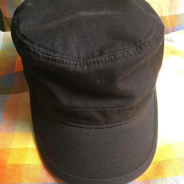 黒ワークキャップ メンズの帽子(キャップ)の商品写真