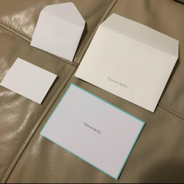 Tiffany & Co.(ティファニー)のTiffany& Co. メッセージカード ポストカード ハンドメイドの文具/ステーショナリー(カード/レター/ラッピング)の商品写真