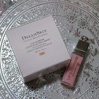 ディオール(Dior)の♡【 Dior 】ドリームスキンクッション& アディクトリップマキシマイザー ♡(化粧下地)