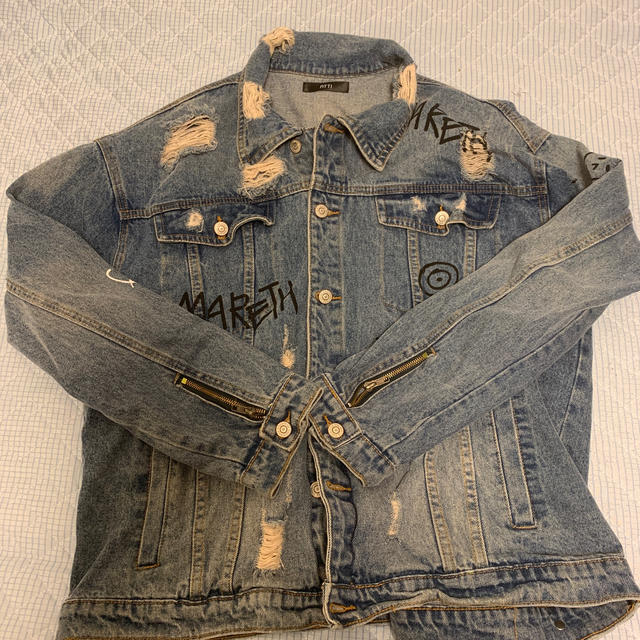 Balenciaga - ATTI 落書きダメージデニムジャケットの通販 by オラフ