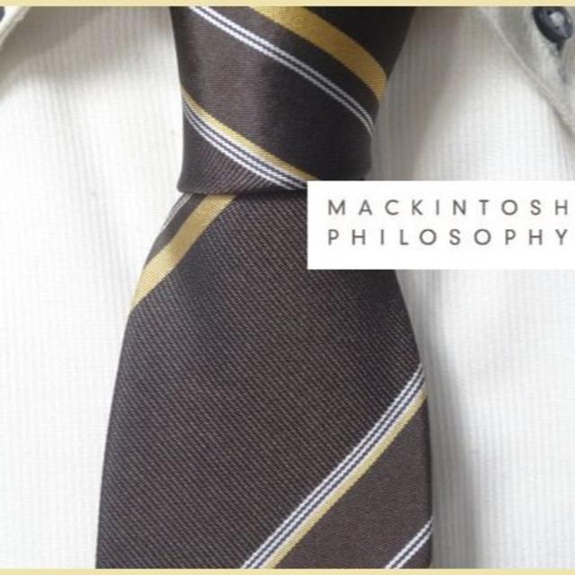 MACKINTOSH PHILOSOPHY(マッキントッシュフィロソフィー)の美品★マッキントッシュ フィロソフィー★【正統派ストライプ】高級ネクタイ★ メンズのファッション小物(ネクタイ)の商品写真