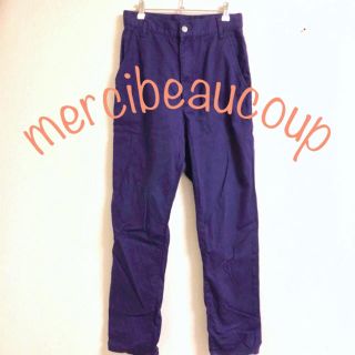 メルシーボークー(mercibeaucoup)の【メルシーボークー】サルエルパンツ パープル(サルエルパンツ)