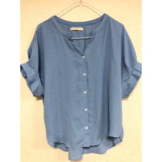 ショコラフィネローブ(chocol raffine robe)のchocol raffine robe 前あきスキッパーカットブラウス(シャツ/ブラウス(半袖/袖なし))