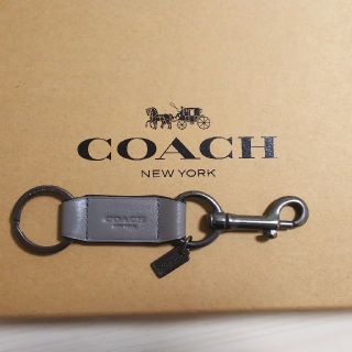 コーチ(COACH)のCOACH キーリング キーホルダー グレー(キーホルダー)