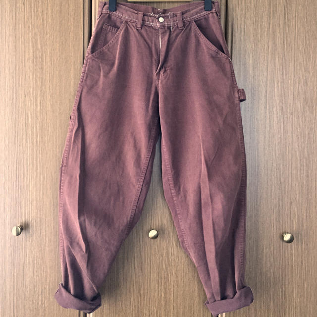 carhartt(カーハート)の希少 USA80'sCARTERS RN75232 ボルドー色 ペインターパンツ レディースのパンツ(ワークパンツ/カーゴパンツ)の商品写真