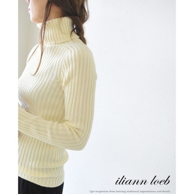 UNITED ARROWS(ユナイテッドアローズ)のiliann loeb ウーステッドウール リブタートルニット イリアンローブ レディースのトップス(ニット/セーター)の商品写真