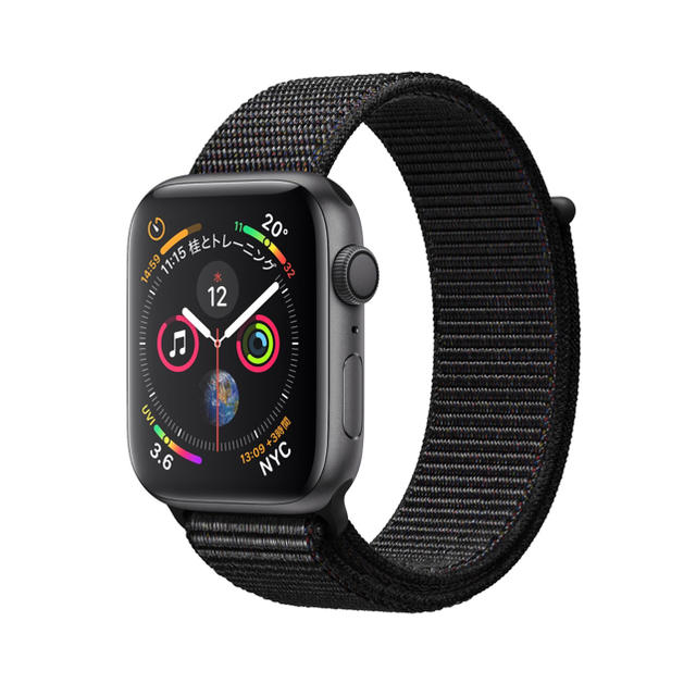 38mm厚さ[新品] Apple Watch シリーズ4 スペースグレイ GPS 44MM