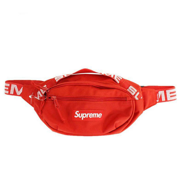 supreme ウエストバッグ 赤