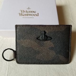 ヴィヴィアンウエストウッド(Vivienne Westwood)のVivienne Westwood 迷彩 パスケース ブラウン(名刺入れ/定期入れ)