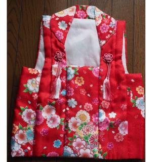 被布 赤 七五三 桃の節句【美品 】(和服/着物)