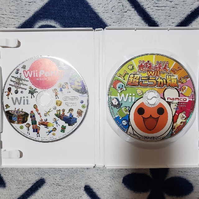 Wii(ウィー)のWii+太鼓の達人+WiiParty エンタメ/ホビーのゲームソフト/ゲーム機本体(家庭用ゲーム機本体)の商品写真