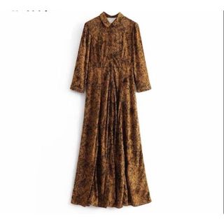 ザラ(ZARA)の91★秋先行 レオパード柄 ワンピース(ひざ丈ワンピース)