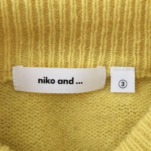 niko and...(ニコアンド)のニコアンド 黄色 ニット レディースのトップス(ニット/セーター)の商品写真