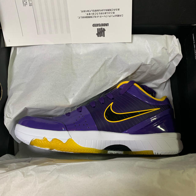 UNDEFEATED NIKE KOBE IV PROTRO PE Lakers靴/シューズ