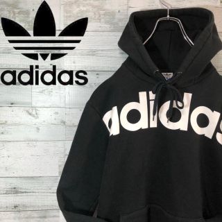 アディダス(adidas)の【t♡さん】アディダス☆デカロゴ プルオーバー スウェットパーカー フーディ(パーカー)