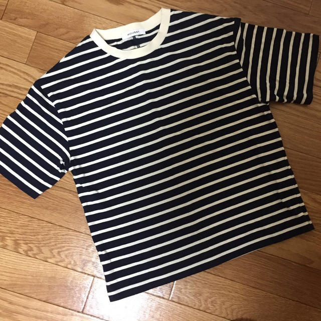 moussy(マウジー)のmoussy試着のみ今期ボーダーTシャツ レディースのトップス(Tシャツ(半袖/袖なし))の商品写真