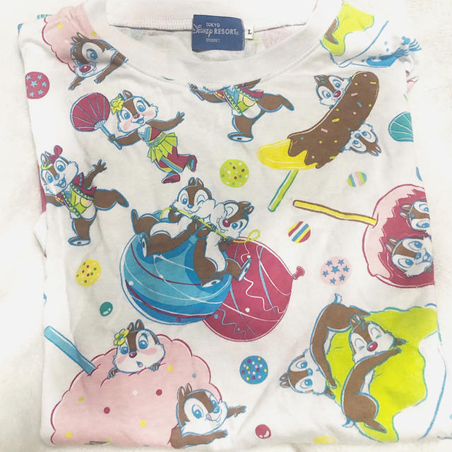 チップ&デール(チップアンドデール)の夏祭り チップとデール Tシャツ レディースのトップス(Tシャツ(半袖/袖なし))の商品写真
