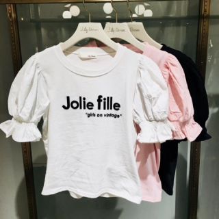 リリーブラウン(Lily Brown)のlilybrown 新品 異素材スリーブTシャツ(Tシャツ(半袖/袖なし))