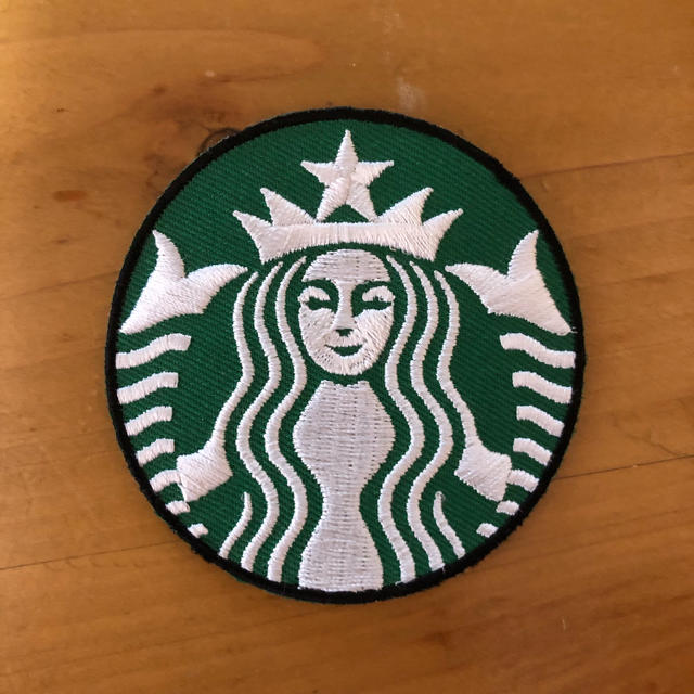 Starbucks Coffee(スターバックスコーヒー)のスターバックス ロゴ 人魚 女神 ワッペン ハンドメイドの素材/材料(各種パーツ)の商品写真