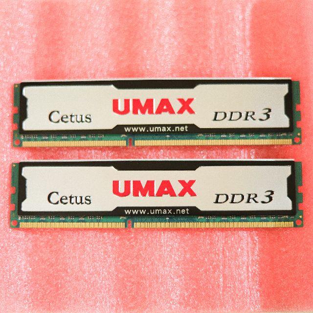 masa@2525様専用 UMAX DDR3 メモリ16GB (8GB 2枚組) スマホ/家電/カメラのPC/タブレット(PCパーツ)の商品写真