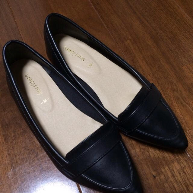 しまむら(シマムラ)のブラック パンプス レディースの靴/シューズ(ハイヒール/パンプス)の商品写真