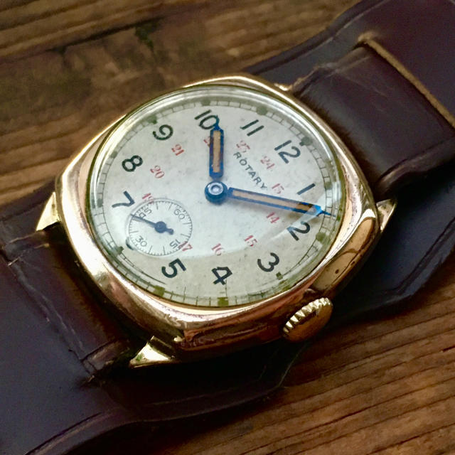 Vintage watch ROTARY 24時間表記 軍用 腕時計 VAGUE