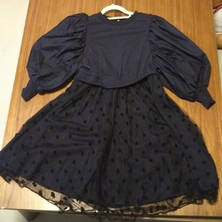 タケオキクチ(TAKEO KIKUCHI)の専用・[美品]ポワン袖キッズドレス130㎝(ドレス/フォーマル)