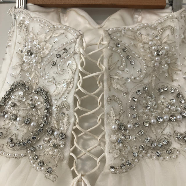 AngelR(エンジェルアール)のキャバ ドレス 白 パーティ 結婚式 レディースのフォーマル/ドレス(ナイトドレス)の商品写真