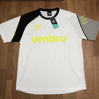 アンブロ(UMBRO)のアンブロ ドライTシャツ 白×イエロー L(ウェア)