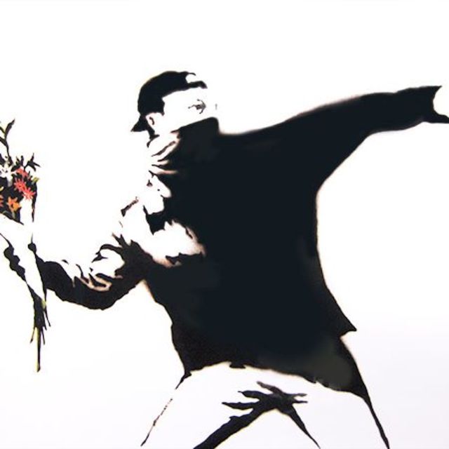 バンクシー アートフレーム モロトフ 花束 火炎瓶 Banksy ポスターの通販 By ラビアン S Shop ラクマ