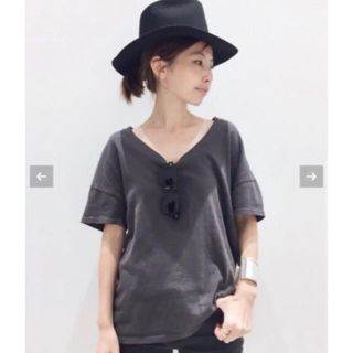 アパルトモンドゥーズィエムクラス(L'Appartement DEUXIEME CLASSE)のアパルトモン  ワイド Tシャツ グレー(Tシャツ(半袖/袖なし))