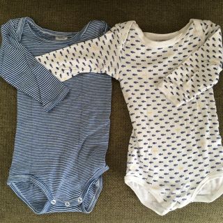 プチバトー(PETIT BATEAU)のプチバトー 肌着ロンパースセット(肌着/下着)