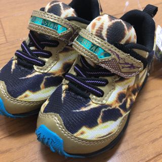 スーパースター(SUPERSTAR)のSUPERSTAR(ゴールド/ブルー)【Kids/15.0/新品】(スニーカー)