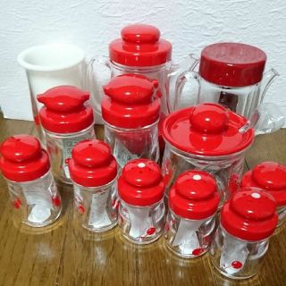 スノーブルー お値下げ中!!! 調味料入れ セット 未使用 昭和レトロ