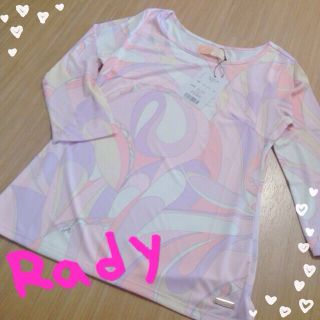 レディー(Rady)のRady♡シャボンマーブルスムースTP(カットソー(長袖/七分))