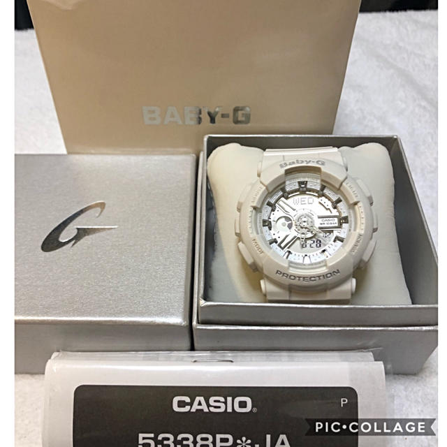 G-SHOCK - CASIO G-SHOCK baby-G 超美品 人気ホワイト アナデジ腕時計♪の通販 by たくさん見に来てください(o^^o)しおり♡'s shop｜ジーショックならラクマ