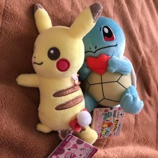 ポケモン(ポケモン)のピカチュウ&ゼニガメ キーホルダーセット(キーホルダー)