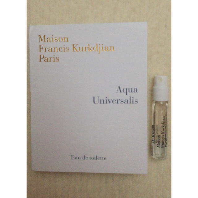 Maison Francis Kurkdjian(メゾンフランシスクルジャン)のサンプル2mlクルジャン アクア ユニヴェルサリス  コスメ/美容の香水(ユニセックス)の商品写真