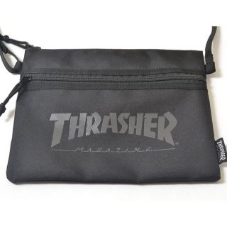 スラッシャー(THRASHER)のTHRASHER スラッシャー ショルダーバッグ ポーチ サコッシュ　ブラック(ウエストポーチ)