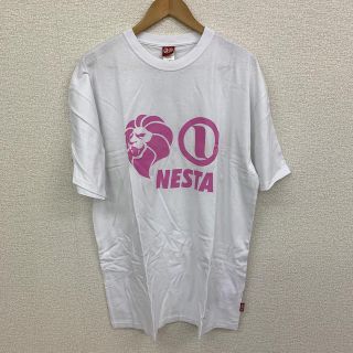 ネスタブランド(NESTA BRAND)の◆新品未使用◆NESTA BRAND Tシャツ ホワイト 「ピンクライオン」(Tシャツ/カットソー(半袖/袖なし))