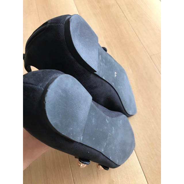 RANDA(ランダ)の処分SALE‼️ RANDA スウェード素材 ブラック パンプス LL レディースの靴/シューズ(ハイヒール/パンプス)の商品写真