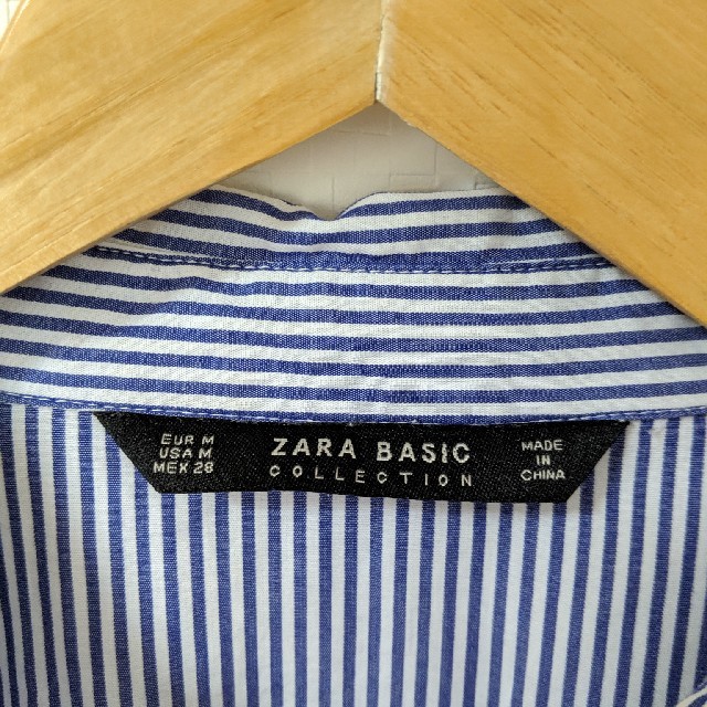 ZARA(ザラ)の夏物大セール　ZARA　ザラ　ショー丈　ストライプ レディースのトップス(シャツ/ブラウス(長袖/七分))の商品写真
