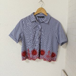 ザラ(ZARA)の夏物大セール　ZARA　ザラ　ショー丈　ストライプ(シャツ/ブラウス(長袖/七分))