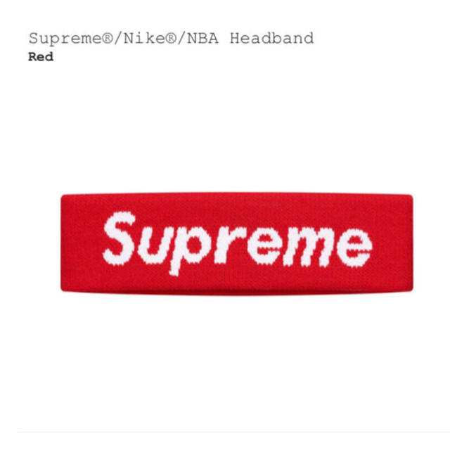 Redレッド赤SIZESupreme® / Nike® / NBA Headband