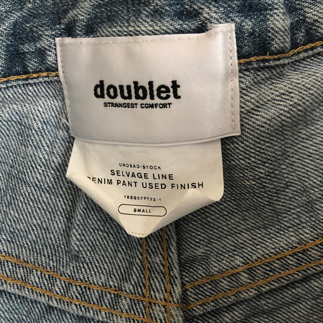 「doublet」 selvage line denim pant メンズのパンツ(デニム/ジーンズ)の商品写真