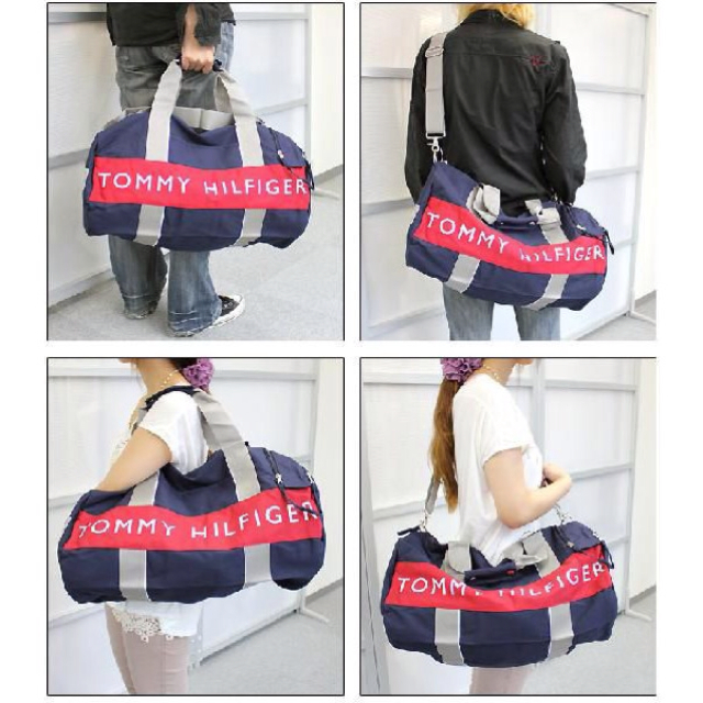 TOMMY HILFIGER(トミーヒルフィガー)のTOMMY ボストンバック ピンク レディースのバッグ(ボストンバッグ)の商品写真