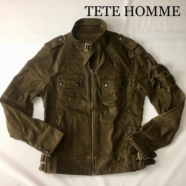 TETE HOMME(テットオム)のTETE HOMME テットオム ミリタリー ジャケット メンズのジャケット/アウター(ミリタリージャケット)の商品写真