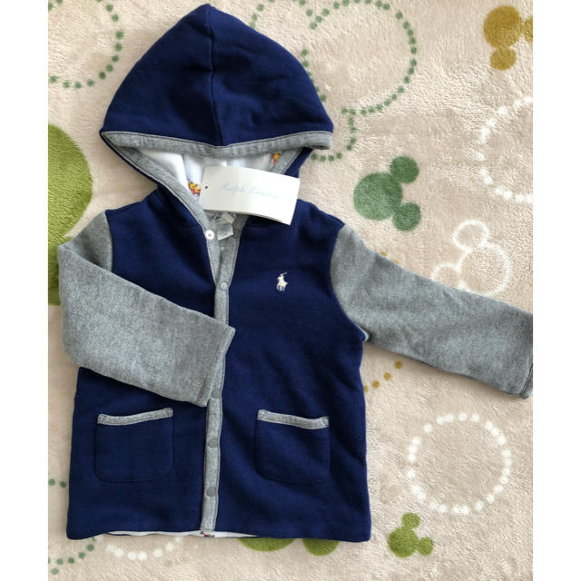 Ralph Lauren(ラルフローレン)のMy様専用 新品 リバーシブルパーカー キッズ/ベビー/マタニティのベビー服(~85cm)(トレーナー)の商品写真