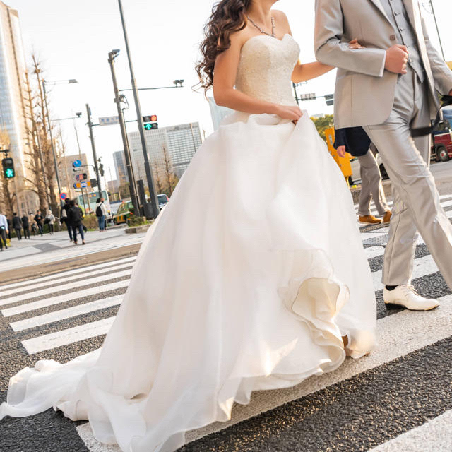 AI様専用】ウエディングドレス オーガンジー 結婚式 前撮り AI様専用】ウエディングドレス オーガンジー 結婚式 前撮り